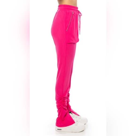 NWT AKIRA 2-piece Women's Pink Mesh Joggers & Hoodie, Size 2X. - Picture 4 of 12